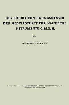 Cover Der Bohrlochneigungsmesser der Gesellschaft für nautische Instrumente G. m. b. H. (eBook, PDF)