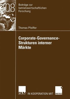Corporate-Governance-Strukturen interner Märkte (eBook, PDF) - Pfeiffer, Thomas