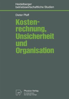 Kostenrechnung, Unsicherheit und Organisation (eBook, PDF) - Pfaff, Dieter