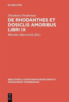 Cover De Rhodanthes et Dosiclis amoribus libri IX (eBook, PDF)