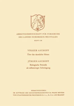 Über das räumliche Hören / Biologische Periodik als selbsterregte Schwingung (eBook, PDF) - Aschoff, Volker