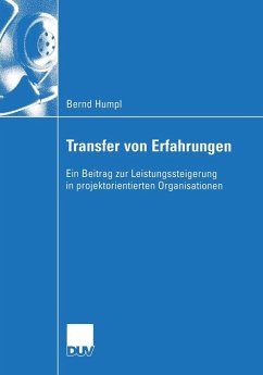 Transfer von Erfahrungen (eBook, PDF) - Humpl, Bernd