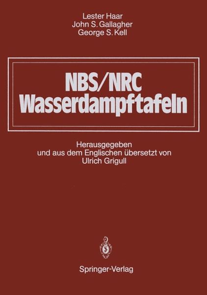 NBS/NRC Wasserdampftafeln (eBook, PDF) NBS/NRC Wasserdampftafeln (eBook, PDF)