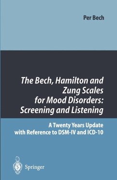 The Bech, Hamilton and Zung Scales for Mood Disorders: Screening and Listening (eBook, PDF) - Bech, Per