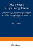 Developments in High Energy Physics (eBook, PDF)