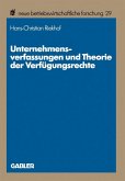 Unternehmensverfassungen und Theorie der Verfügungsrechte (eBook, PDF)