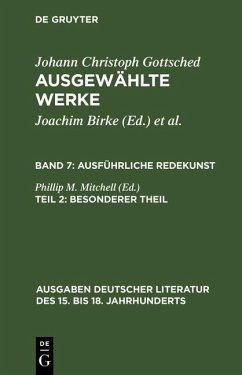 Ausführliche Redekunst. Besonderer Theil (eBook, PDF) - Gottsched, Johann Christoph