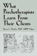 What Psychotherapists Learn from Their... - Bild 1