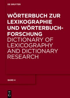 V - Z; Nachträge und Gesamtregister A - H / Wörterbuch zur Lexikographie und Wörterbuchforschung Band 4