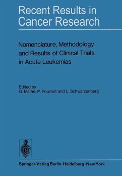 Nomenclature, Methodology and Results of Clinical Trials in Acute Leukemias (eBook, PDF)