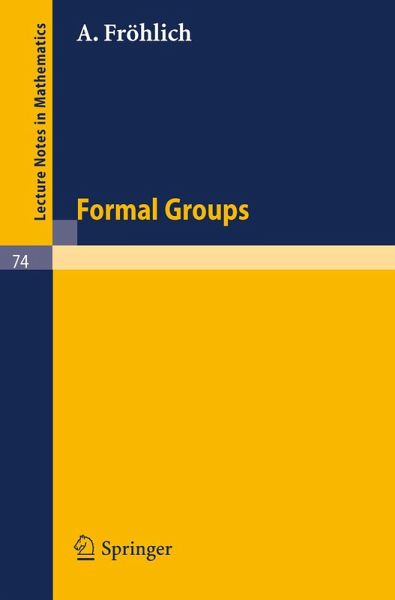 Formal Groups (eBook, PDF) Formal Groups (eBook, PDF)