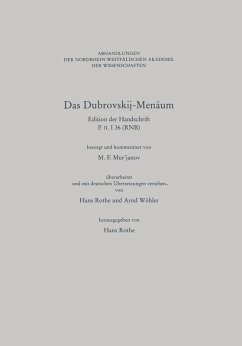 Das Dubrovskij-Menäum (eBook, PDF) - Murjanov, M. F.