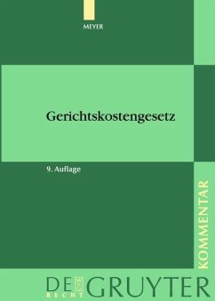 Gerichtskostengesetz (eBook, PDF) - Meyer, Dieter