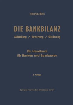 Die Bankbilanz (eBook, PDF) - Birck, Heinrich