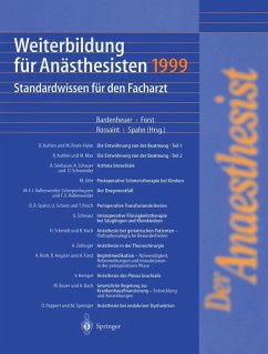 Cover Weiterbildung für Anästhesisten 1999 (eBook, PDF)