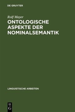 Ontologische Aspekte der Nominalsemantik (eBook, PDF) - Mayer, Rolf
