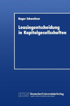 Cover Leasingentscheidung in Kapitalgesellschaften (eBook, PDF)