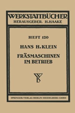 Fräsmaschinen im Betrieb (eBook, PDF) - Klein, H. H.