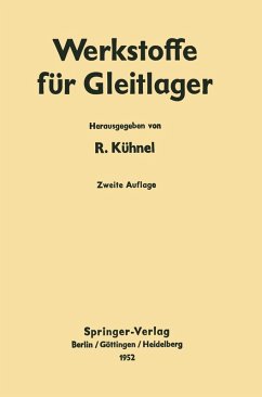 Werkstoffe für Gleitlager (eBook, PDF)