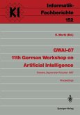 GWAI-87 11th German Workshop on Artificial Intelligence (eBook, PDF)
