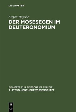 Cover Der Mosesegen im Deuteronomium (eBook, PDF)
