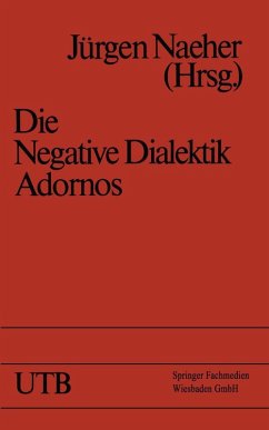 Cover Die Negative Dialektik Adornos (eBook, PDF)