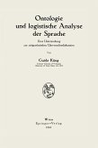 Ontologie und logistische Analyse der Sprache (eBook, PDF)