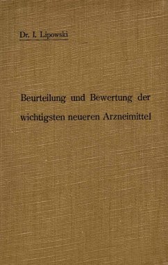 Cover Anleitung zur Beurteilung und Bewertung der wichtigsten neueren Arzneimittel (eBook, PDF)