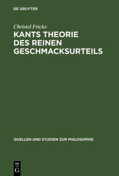 Kants Theorie des reinen Geschmacksurteils (eBook, PDF) - Fricke, Christel