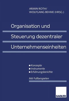 Cover Organisation und Steuerung dezentraler Unternehmenseinheiten (eBook, PDF)