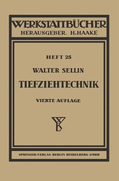 Tiefziehtechnik (eBook, PDF) Tiefziehtechnik (eBook, PDF)