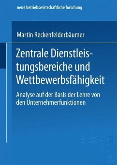 Zentrale Dienstleistungsbereiche und Wettbewerbsfähigkeit (eBook, PDF) - Reckenfelderbäumer, Martin