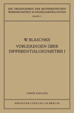 Vorlesungen Über Differentialgeometrie I (eBook, PDF) - Blaschke, Wilhelm