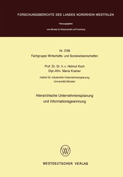 Hierarchische Unternehmensplanung und Informationsgewinnung (eBook, PDF) - Koch, Helmut