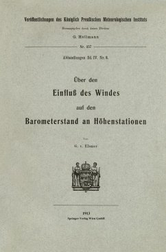 Cover Über den Einfluß des Windes auf den Barometerstand an Höhenstationen (eBook, PDF)