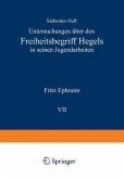 Untersuchungen über den Freiheitsbegriff Hegels in Seinen Jugendarbeiten (eBook, PDF)