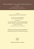 Beitrag zur Entwicklung einer automatischen Auswuchteinrichtung für Großschleifmaschinen (eBook, PDF) Beitrag zur Entwicklung einer automatischen Auswuchteinrichtung für Großschleifmaschinen (eBook, PDF)