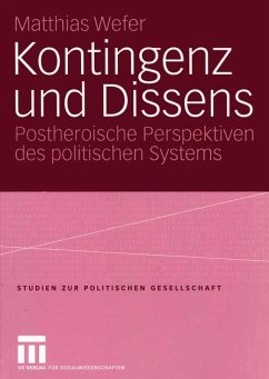 Kontingenz und Dissens (eBook, PDF) - Wefer, Matthias