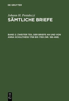 Cover Zweiter Teil der Briefe an und von Anna Schulthess 1768 bis 1769 (Nr. 186-468) (eBook, PDF)