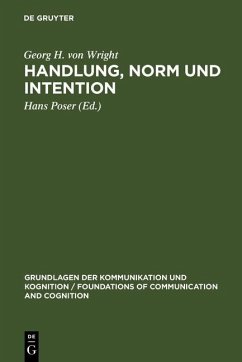 Handlung, Norm und Intention (eBook, PDF) - Wright, Georg H. von