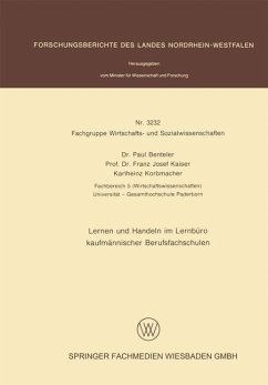 Lernen und Handeln im Lernbüro kaufmännischer Berufsfachschulen (eBook, PDF) - Benteler, Paul