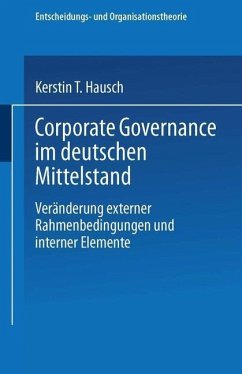 Corporate Governance im deutschen Mittelstand (eBook, PDF) - Hausch, Kerstin T.