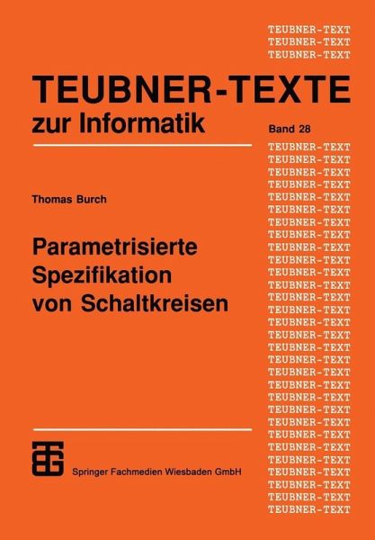 Parametrisierte Spezifikation von Schaltkreisen (eBook, PDF)