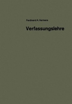 Verfassungslehre (eBook, PDF) - Hermens, Ferdinand Aloys