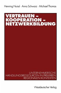 Vertrauen - Kooperation - Netzwerkbildung (eBook, PDF) - Nuissl, Henning; Schwarz, Anna; Thomas, Michael