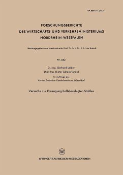 Cover Versuche zur Erzeugung halbberuhigten Stahles (eBook, PDF)