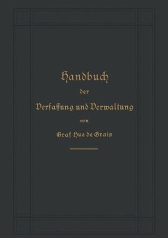 Cover Handbuch der Verfassung und Verwaltung in Preußen und dem Deutschen Reiche (eBook, PDF)