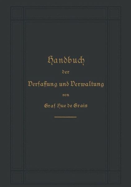 Handbuch der Verfassung und Verwaltung in Preußen und dem Deutschen Reiche (eBook, PDF)