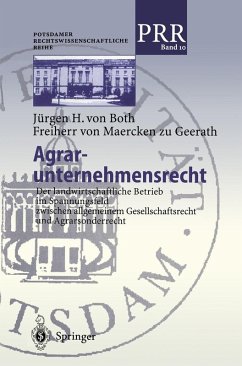 Agrar-unternehmensrecht (eBook, PDF) - Both Freiherr von Maercken zu Geerath, Jürgen von