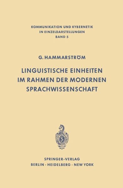 Linguistische Einheiten im Rahmen der modernen Sprachwissenschaft (eBook, PDF) Linguistische Einheiten im Rahmen der modernen Sprachwissenschaft (eBook, PDF)